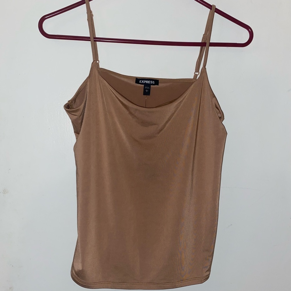 EXPRESS Women’s Body Contour Double Layer Scoop Neck Cami Size Large